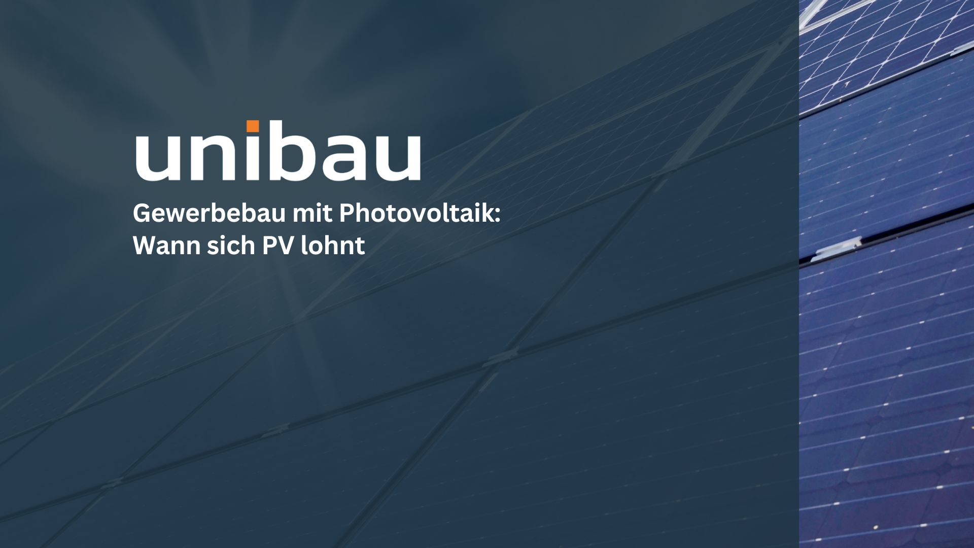 Gewerbebau Photovoltaik